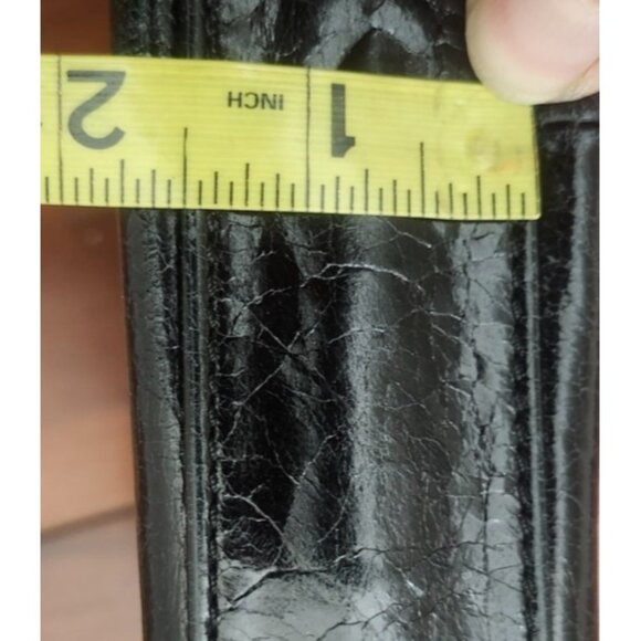 HOBO Black Leather Crossbody Bag Small Dome Shape Zip Top Adjustable Strap Vinta - Picture 12 of 13